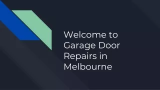 Greatest Reasons Why should hire Garage Door Repairs in Melbourne | Dndgaragedoors