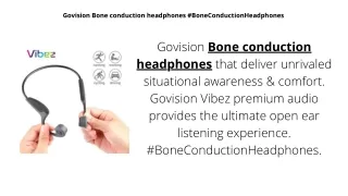 Bone conduction headphones