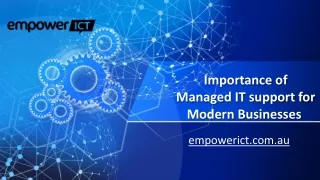 Importance of Managed IT support for Modern Businesses