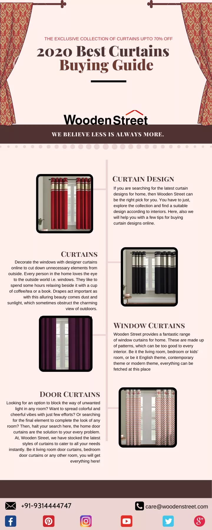 the exclusive collection of curtains upto