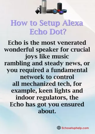 how to setup alexa echo dot