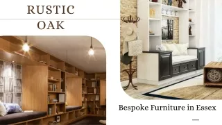 Bespoke Oak furniture at Rustic Oak