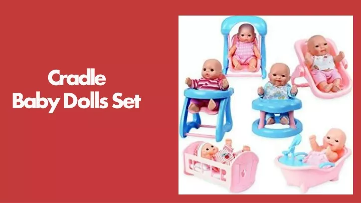 cradle baby dolls set