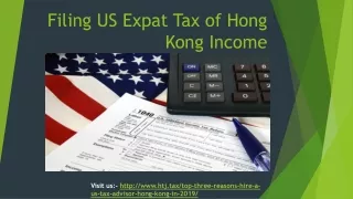 Filing US Expat Tax of Hong Kong Income