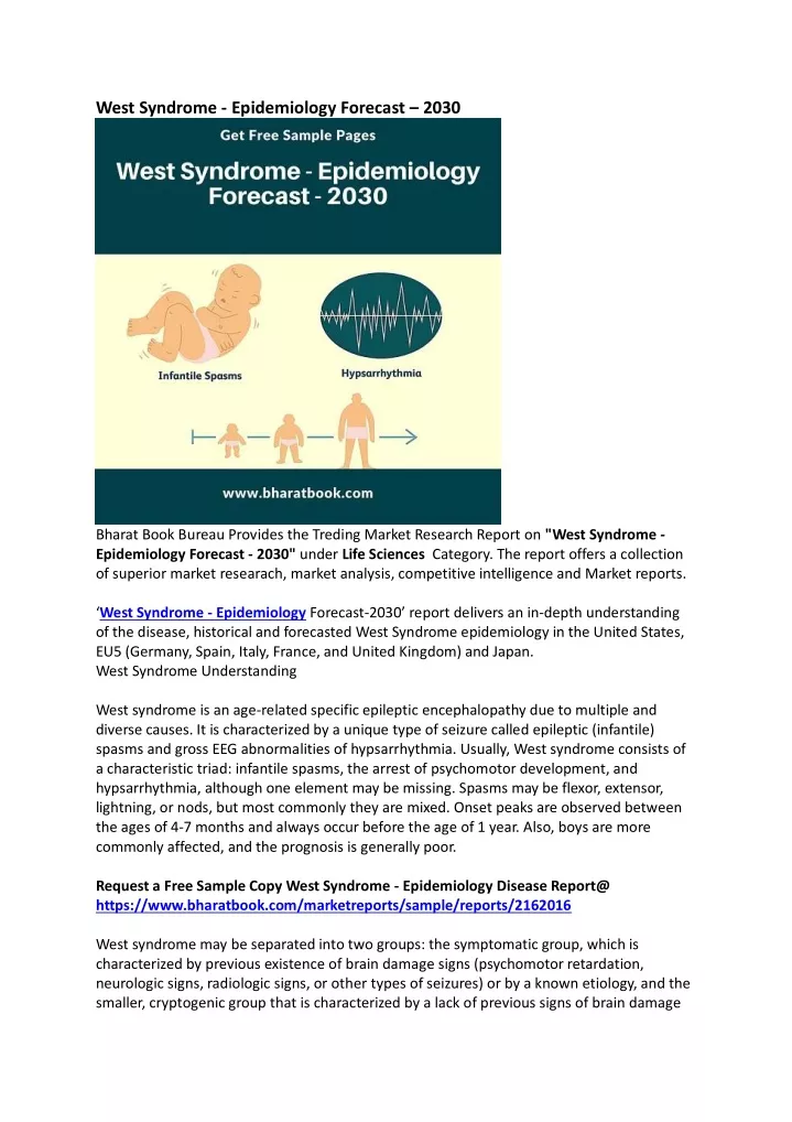 west syndrome epidemiology forecast 2030
