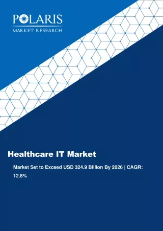 Healthcare IT Market Trends, Size, Growth and Forecast to 2026