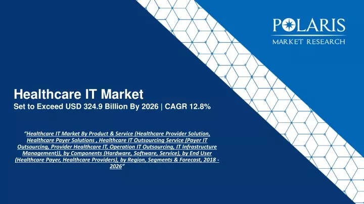 healthcare it market set to exceed usd 324 9 billion by 2026 cagr 12 8