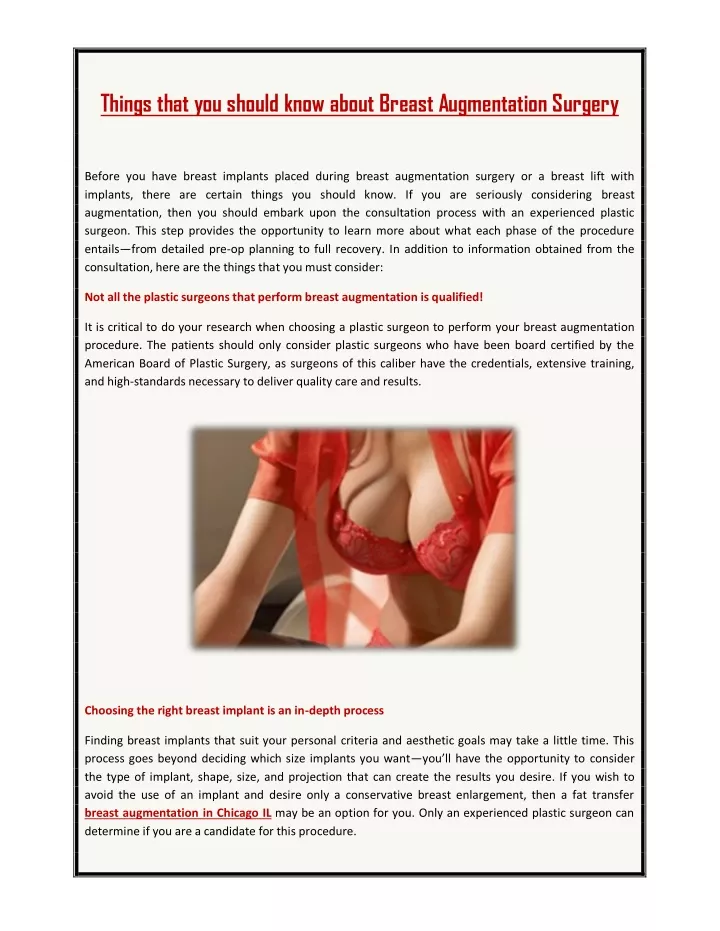 things that you should know about breast