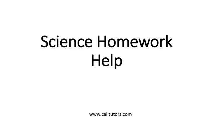 science homework help