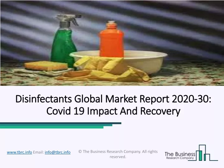 disinfectants global market report 2020