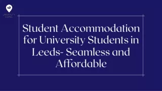 student accommodation for university students