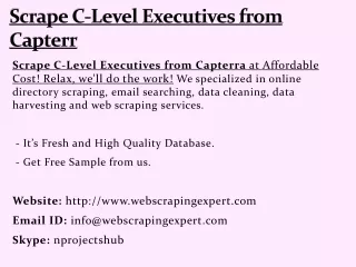 scrape c level executives from capterr