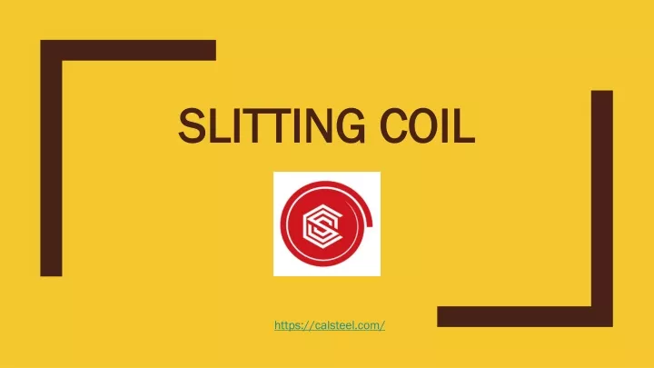 slitting slitting coil