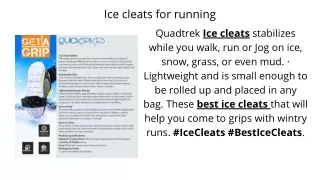 ice cleats for running