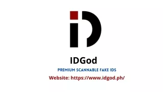 IDGod-Premium Scannable Fake IDs