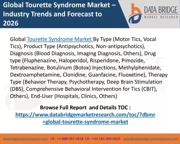 global tourette syndrome market industry trends