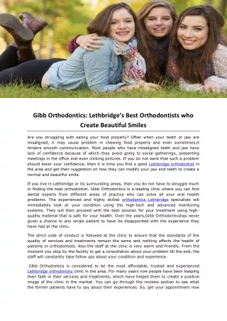 gibb orthodontics lethbridge s best orthodontists