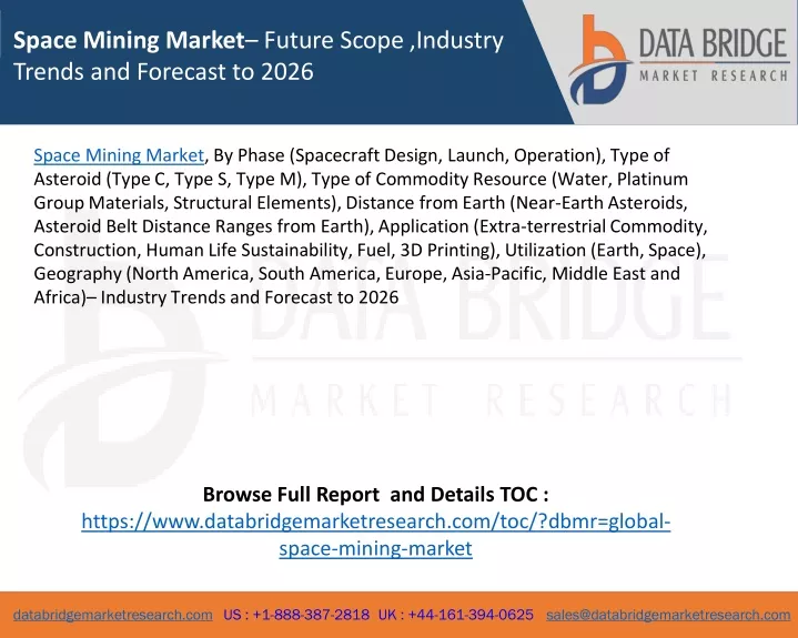 space mining market future scope industry trends