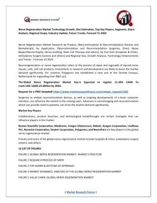 nerve regeneration market technology growth size