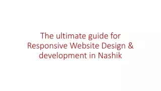 the ultimate guide for responsive website design development in nashik