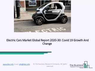 Global Electric Cars Market Opportunities And Strategies To 2030