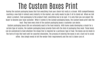 The Custom Boxes Print