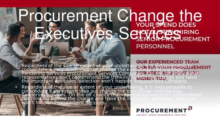 procurement change the executives services