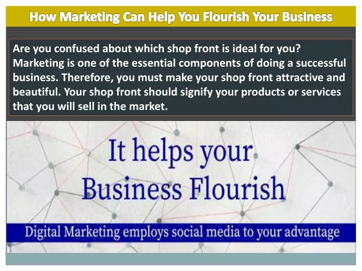 how marketing can help you flourish your business
