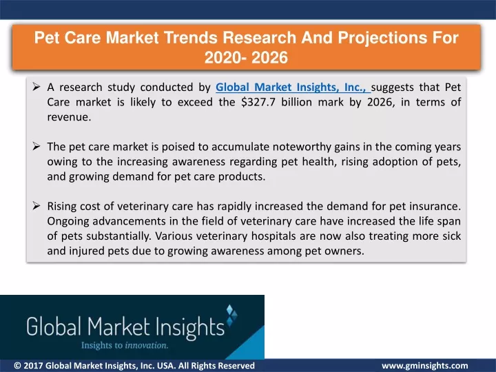 pet care market trends research and projections