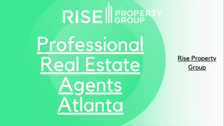 professional real estate agents atlanta
