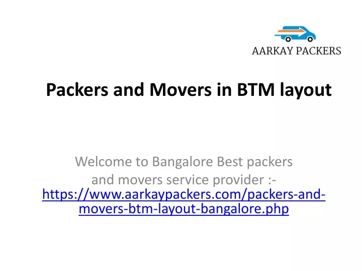 packers and movers in btm layout