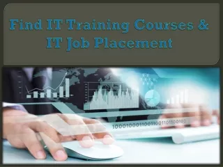 Find IT Training Courses & IT Job Placement