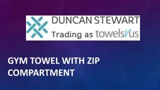 gym towel with zip compartment