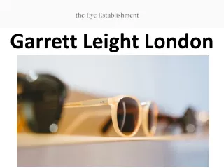 garrett leight london