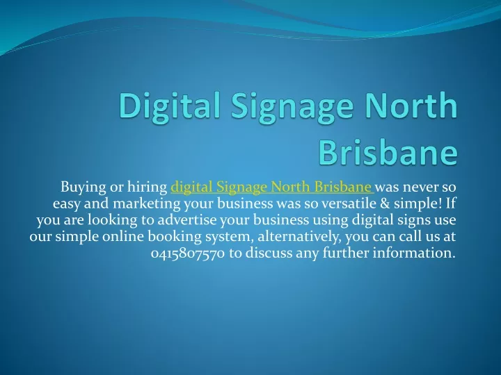 digital signage north brisbane