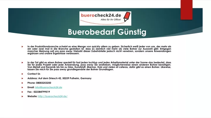 buerobedarf g nstig