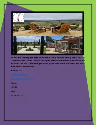 if you are looking for best wine travel blog