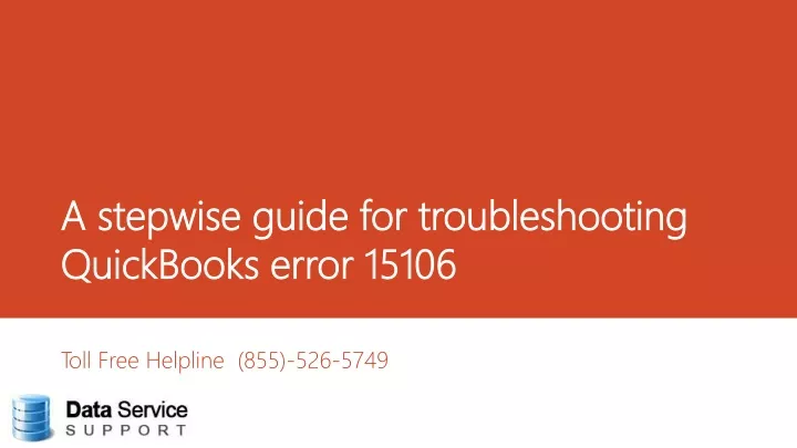 a stepwise guide for troubleshooting quickbooks error 15106