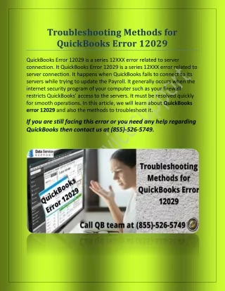 troubleshooting methods for quickbooks error 12029