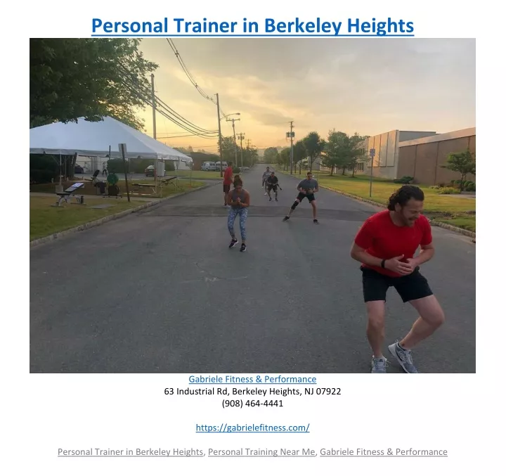 personal trainer in berkeley heights