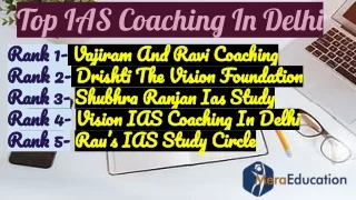 Top IAS coaching in Delhi