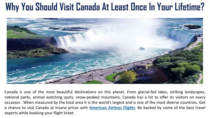 why you should visit canada at least once in your
