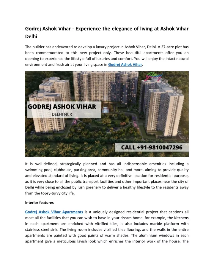 godrej ashok vihar experience the elegance