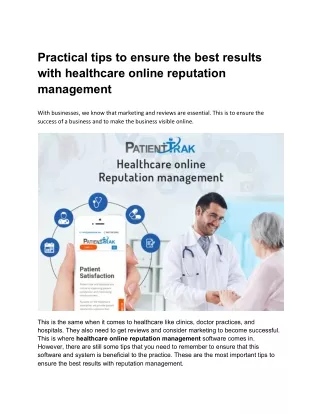 practical tips to ensure the best results with