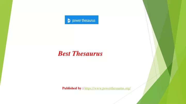 best thesaurus