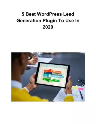 5 best wordpress lead generation plugin