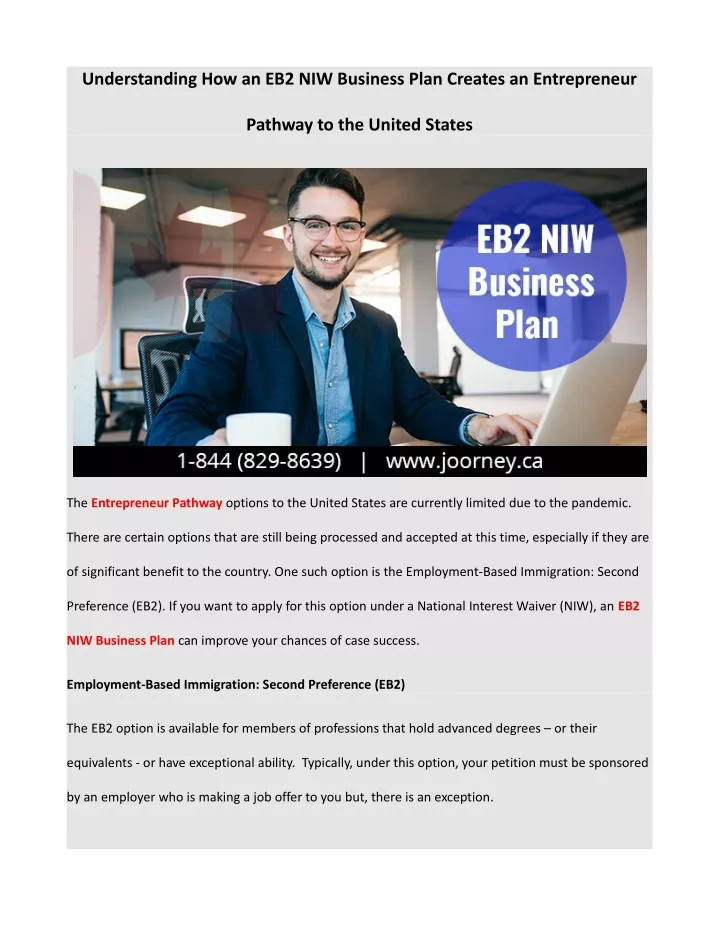 understanding how an eb2 niw business plan