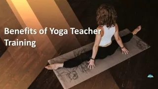 Benefits of Yoga Teacher Training