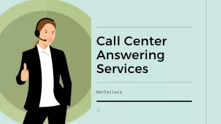 call center answering services