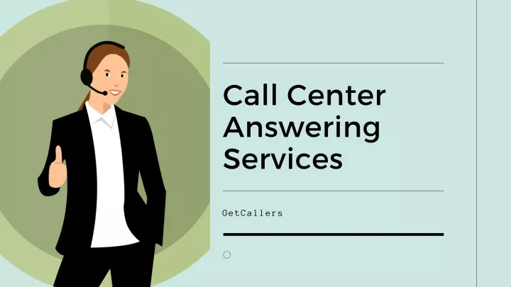 call center answering services
